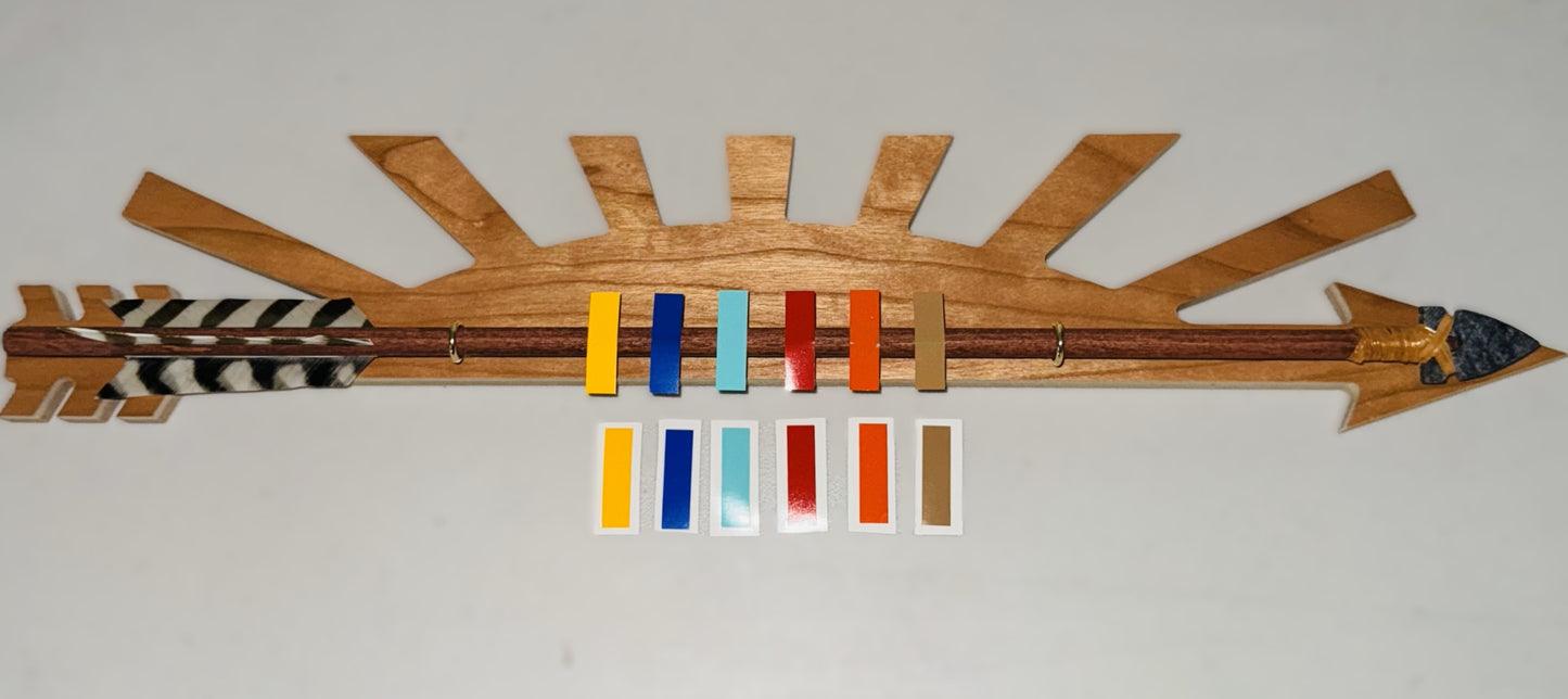 Exampel of Rank Strip Set (6 pc) placement