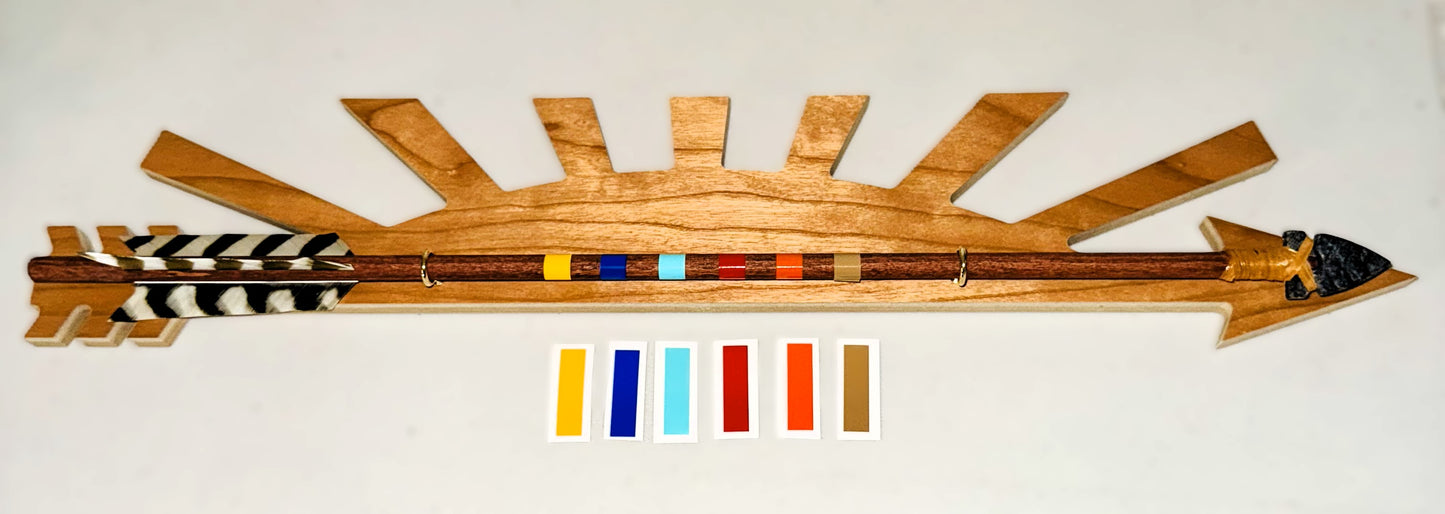 Example Rank Strip Set (6 pc) on Arrow of Light plaque