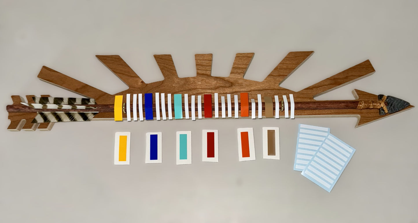 Example of strip set placement