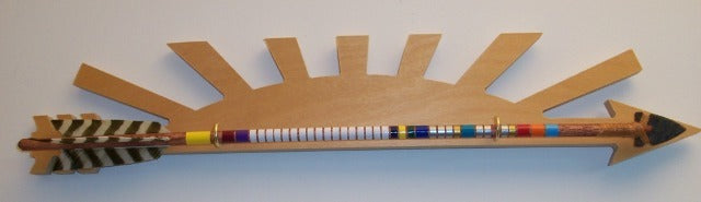 Example Rank and Achievement Strip Set on Arrow of Light plaque